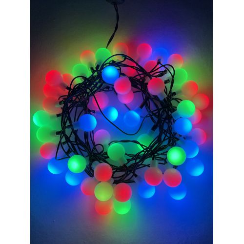  Гирлянда светодиодная "Нить Шарики" d18мм 5м 50LED 220В IP20 мультиколор ЭРА Б0047968 фото в каталоге от BTSprom.by