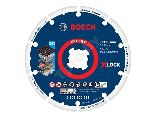 алмазный круг 125х22 мм по металлу x-lock expert diamond metal wheel bosch (сухая резка) 2608900533 от BTSprom.by алмазный круг 125х22 мм по металлу x-lock expert diamond metal wheel bosch (сухая резка) 2608900533 от BTSprom.by