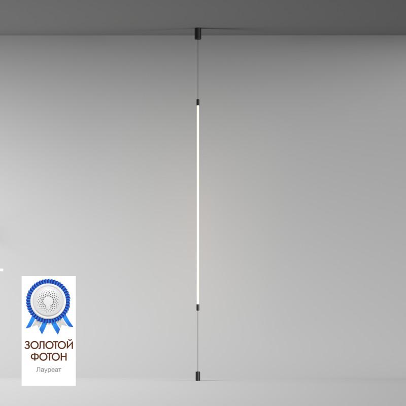 светильник flex 31вт 3000к ip20 24в dc 360град. подвесной трос в оплетке со светодиодом черн. denkirs 732104 от BTSprom.by