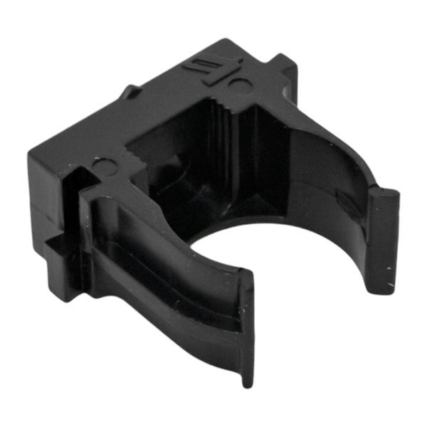  Держатель для труб (клипса) d25мм для монтажн. пистолета черн. (уп.100шт) Plast EKF derjp-z-25-black фото в каталоге от BTSprom.by