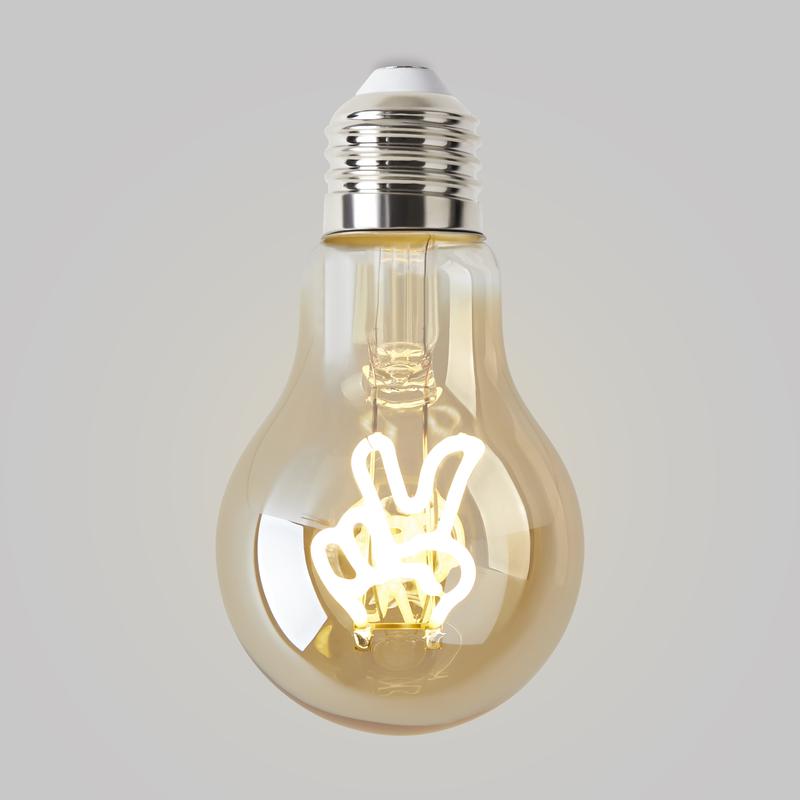 Лампа светодиодная филаментная Loft 271 A60 3Вт 2400К E27 Voltega 8584 фото в каталоге от BTSprom.by