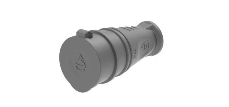 розетка 1-м multiset 16а 250в ip44 с заземл. каучук черн. se mst4002bk от BTSprom.by