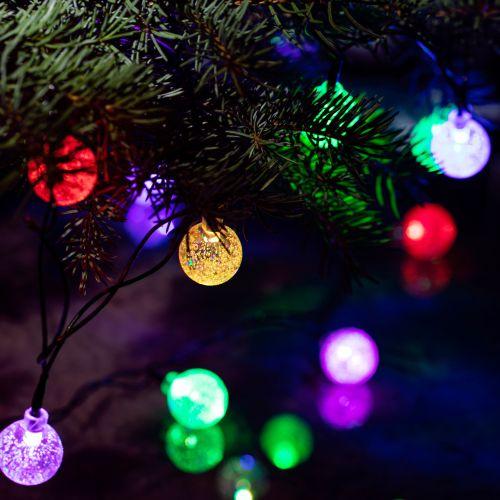  Гирлянда светодиодная "Нить" "Шарики кракле" d25мм 2м 20LED RGB IP20 220В Эра Б0055997 фото в каталоге от BTSprom.by