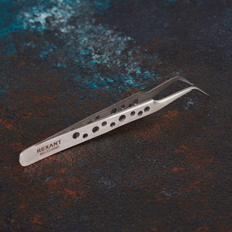  Пинцет изогнутый узкий 120мм Airy (блист.) Rexant 12-0385 фото в каталоге от BTSprom.by