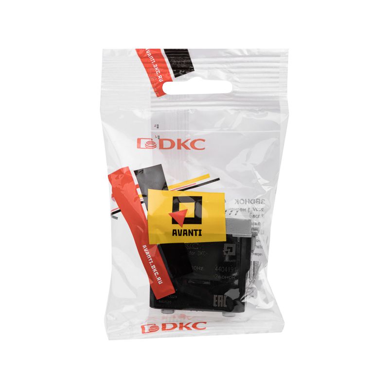  Звонок модульный 1мод. Avanti "Закаленная сталь" DKC 4404191 фото в каталоге от BTSprom.by