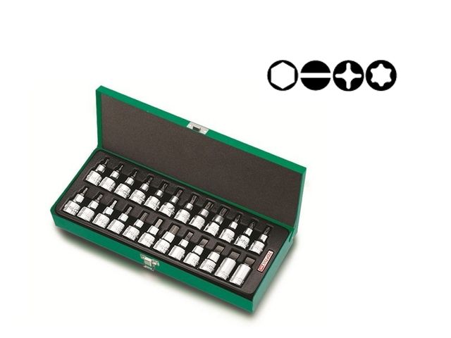 набор бит шестигр. под головку 1/2" 24пр. toptul gaad2402 от BTSprom.by