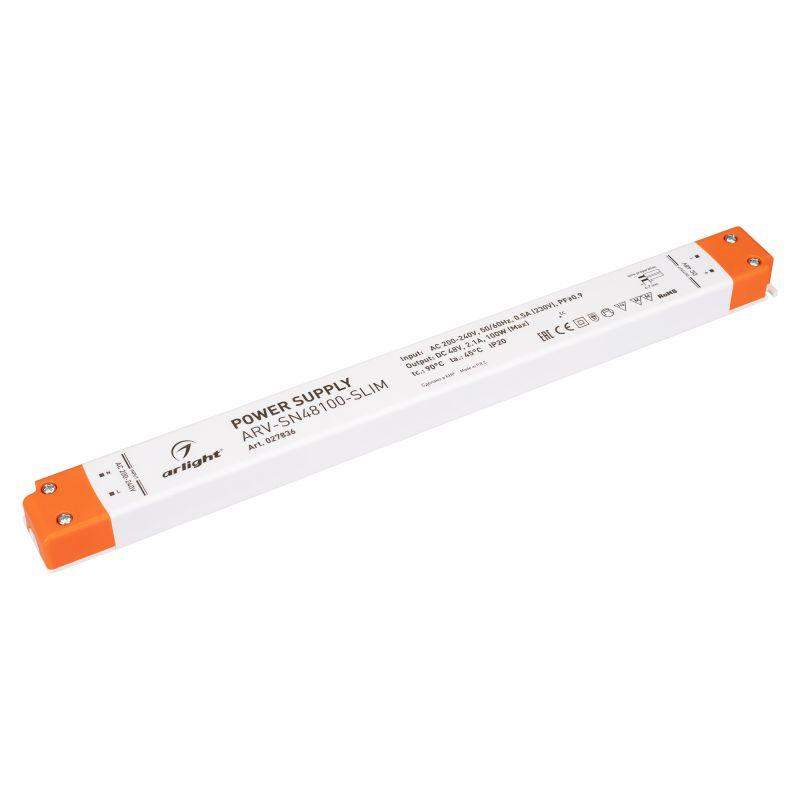 блок питания arv-sn48100-slim 48в 2.1а 100вт pfc ip20 пластик 3 года arlight 027836 от BTSprom.by блок питания arv-sn48100-slim 48в 2.1а 100вт pfc ip20 пластик 3 года arlight 027836 от BTSprom.by