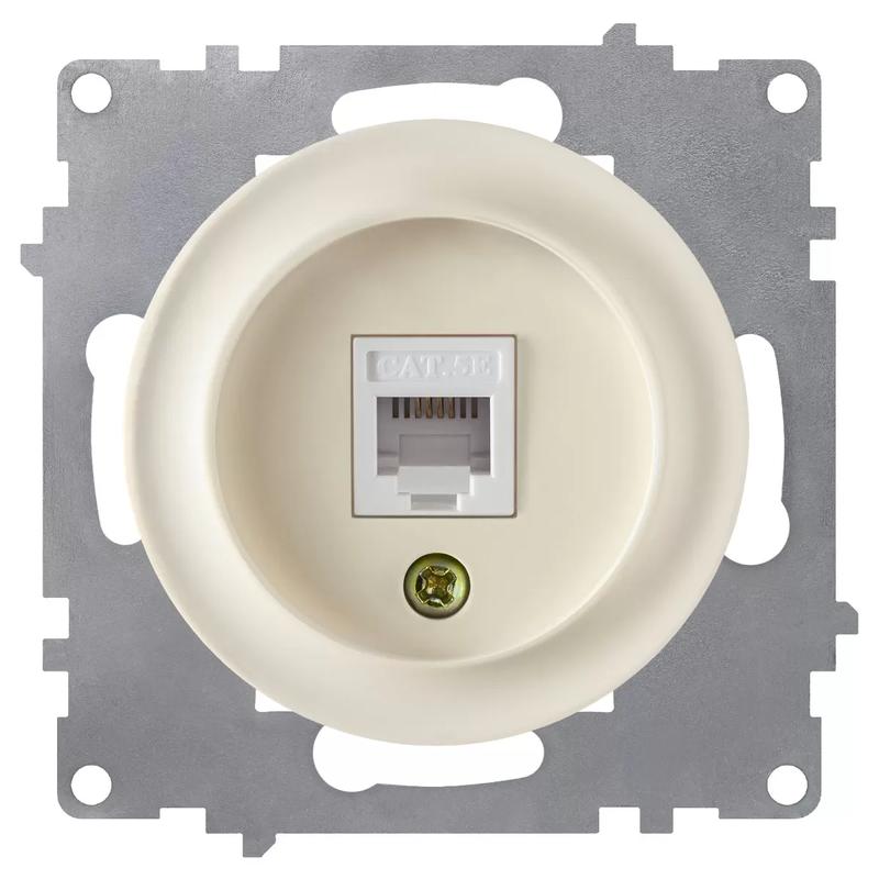 розетка компьютерная 1-м сп florence rj45 кат.5e механизм беж. (1e20701301) onekeyelectro 2172793 от BTSprom.by