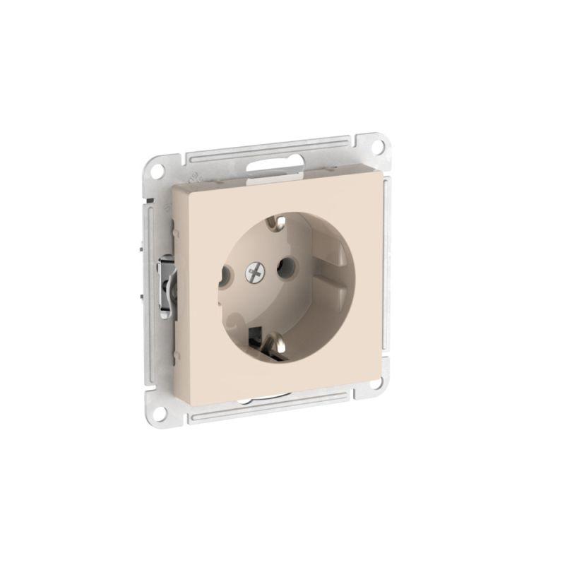 розетка atlasdesign 16а с заземл. быстрозажим. клем. механизм беж. se atn000243s от BTSprom.by