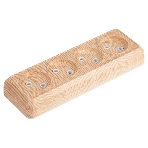  Розетка 4-м ОП Quadro 2-207-11 16А IP20 250В 4х2P сосна Intro Б0053836 фото в каталоге от BTSprom.by