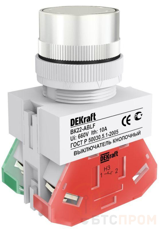 Выключатель кнопочный ABLF ВК-22 d22мм 220В бел. DEKraft 25011DEK фото в каталоге от BTSprom.by  Выключатель кнопочный ABLF ВК-22 d22мм 220В бел. DEKraft 25011DEK фото в каталоге от BTSprom.by