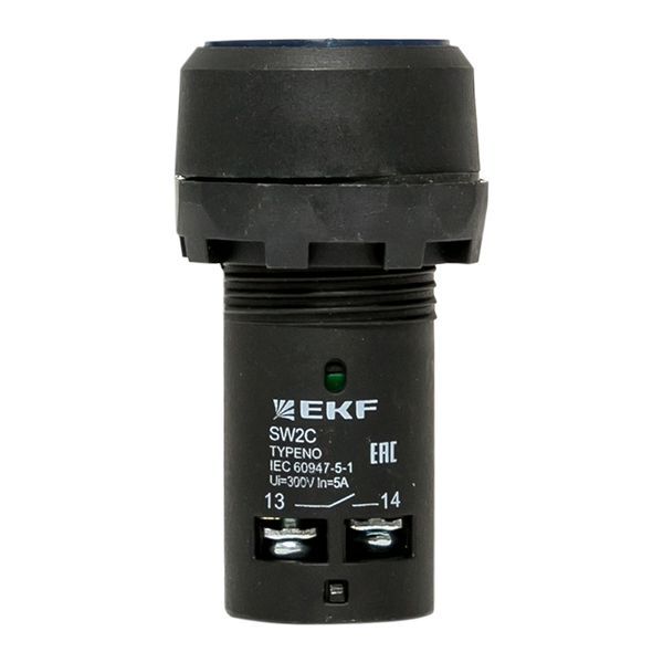  Кнопка SW2C-10D с подсветкой син. NO EKF sw2c-md-b фото в каталоге от BTSprom.by