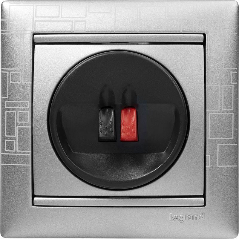  Розетка акустическая одиночная СП Valena механизм алюм. Leg 770223 фото в каталоге от BTSprom.by