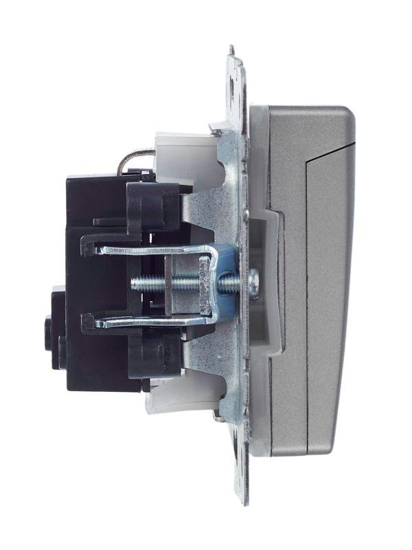  Розетка BRITE РСбш10-3-44-БрС 16А IP44 с заземл. защ. шторки с крышкой механизм сталь IEK BR-R16-16-44-K46 фото в каталоге от BTSprom.by