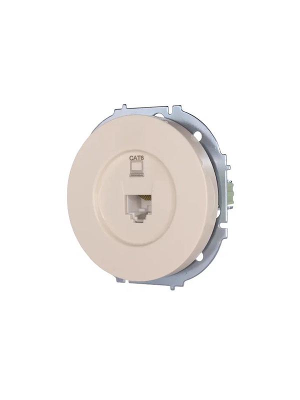  Розетка компьютерная СП OSEN RJ45 кат.6 механизм сл. кость LEZARD 743-9088-140 фото в каталоге от BTSprom.by