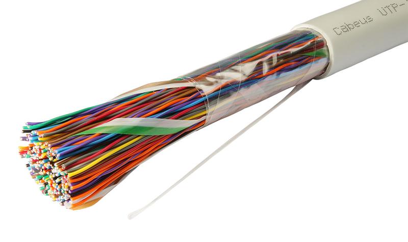 кабель витая пара utp (u/utp) кат.3 50 пар 24 awg ож solid pvc нг(а)-ls cabeus 7282c от BTSprom.by