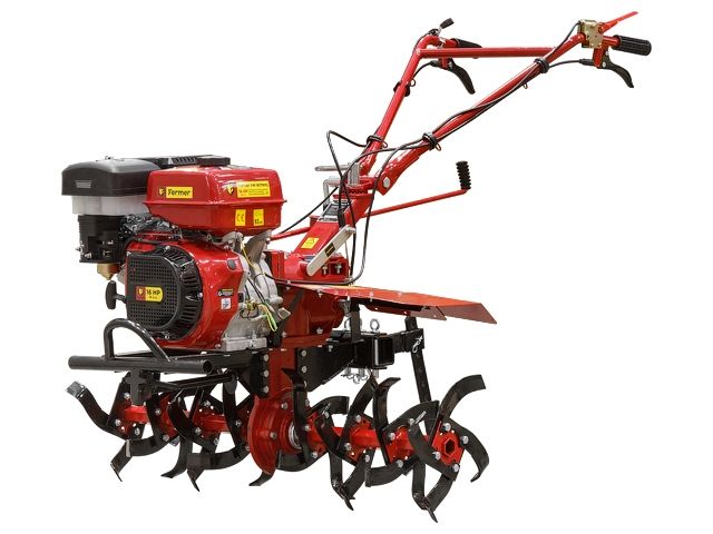 культиватор бензиновый fermer fm-1617mxl без колес (16 л.с., шир. 105 см, без колес, без вом, передач 3+1, пониженная передача) fm-1617mxl от BTSprom.by