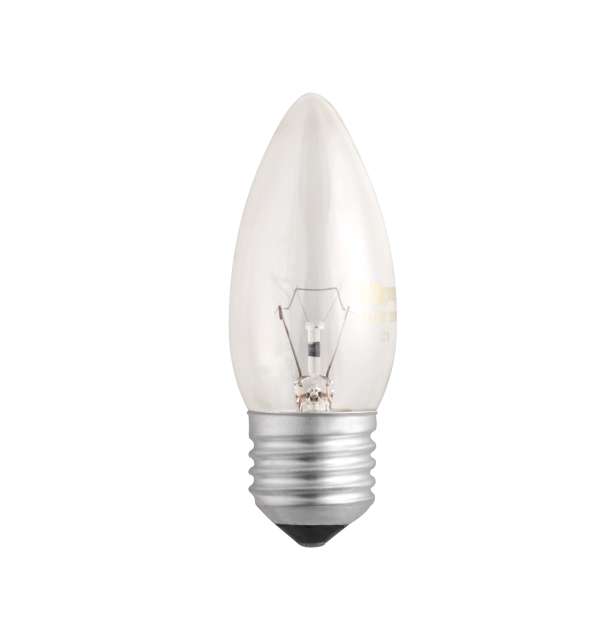лампа накаливания b35 240v 60w e27 clear jazzway 3320331 от BTSprom.by