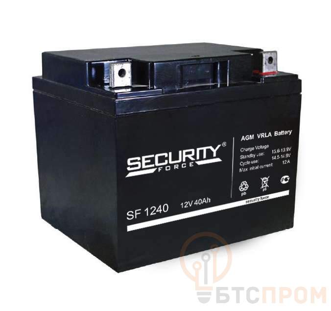  Аккумулятор ОПС 12В 40А.ч Security Force SF 1240 фото в каталоге от BTSprom.by