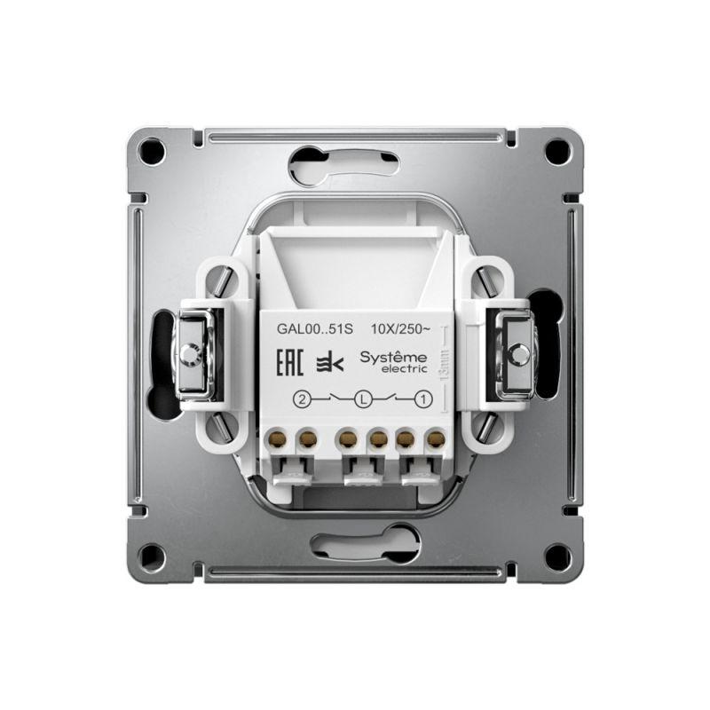  Выключатель 2-кл. ArtGallery 10AX быстрозажим. клем. механизм карбон SE GAL001051S фото в каталоге от BTSprom.by