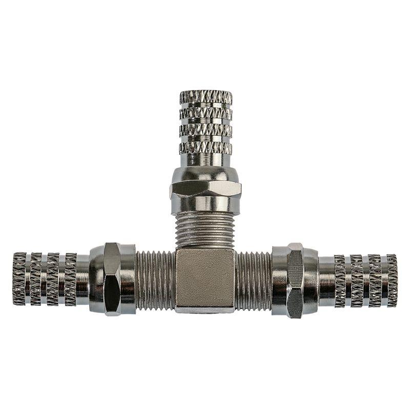  Набор разъемов антенных ТВ №5 (1 переходник 3 гнезда F; 3 F-разъема RG-6) Rexant 06-0032-A фото в каталоге от BTSprom.by