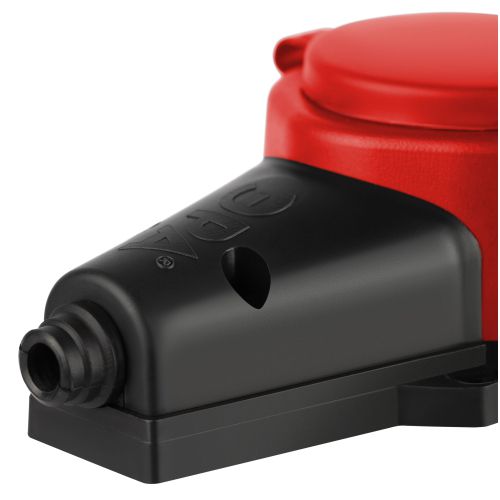  Колодка 1-м с заземл. 16A IP44 KX-1e-RED-IP44 каучук. красн. Эра Б0068412 фото в каталоге от BTSprom.by