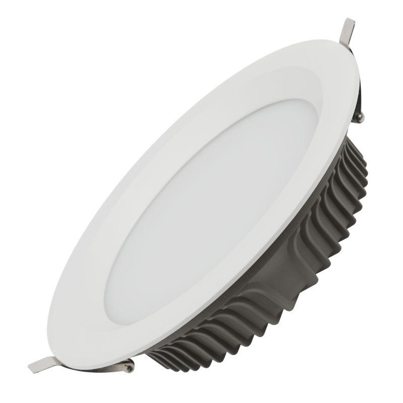 светильник светодиодный sdl-10-90-40k-w35 35вт 4000к 3150лм 225х65мм даунлайт кругл. встраив. алюм. эра б0049712 от BTSprom.by
