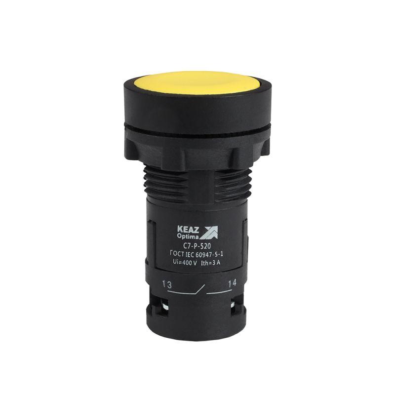 кнопка optisignal compact d22 с7-p-520 желт. 2но xb7na53 кэаз 362052 от BTSprom.by