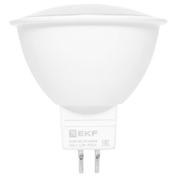 Лампа GU5.3 4.5W WIFI RGBW Умная Connect EKF slwf-gu-53-rgbw фото в каталоге от BTSprom.by
