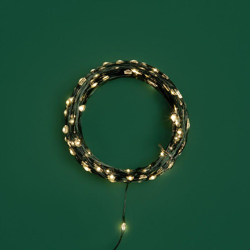  Гирлянда светодиодная "Роса" 20м 200LED тепл. бел. IP20 с контроллером провод зел. Neon-Night 303-266 фото в каталоге от BTSprom.by