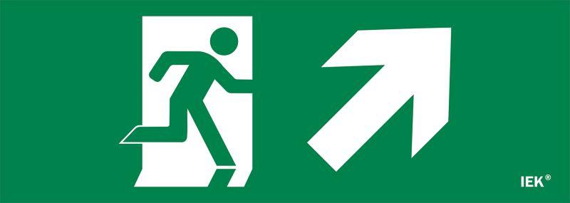 этикетка самоклеящаяся 280х100мм "фигура/стрелка вверх вправо" iek lpc10-1-28-10-fvvnapr от BTSprom.by