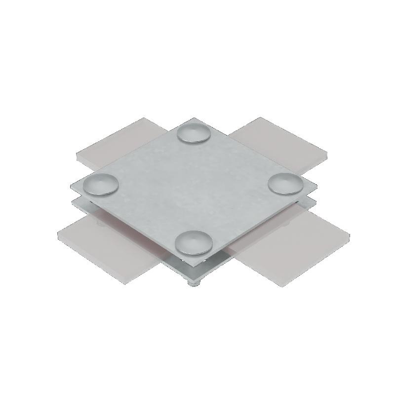 соединитель крестообразный 2xs-b30 inox304 для полосы до 30мм с 2 пластинами нерж. сталь км ma0035 от BTSprom.by