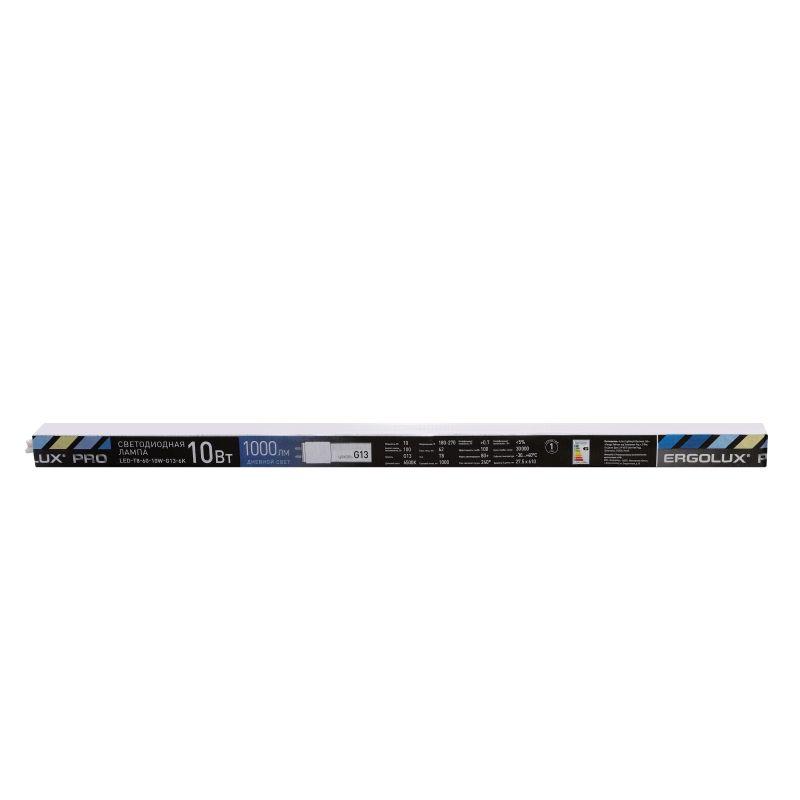 лампа светодиодная led-т8-60-10w-g13-6k pro т8 10вт g13 6500к 600мм 172-265в ergolux 15124 от BTSprom.by
