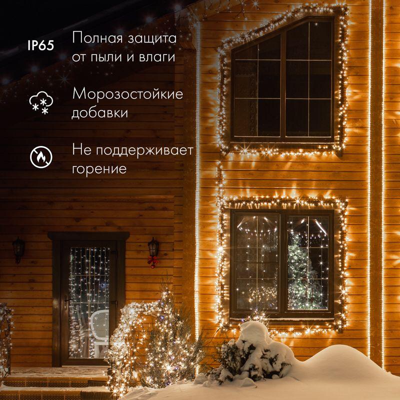 шнур светодиодный дюралайт чейзинг 3вт 24led/м эконом бел. (уп.100м) neon-night 121-325-4 от BTSprom.by