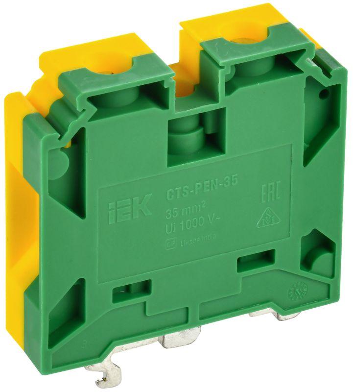 колодка клеммная cts-pen armafix земля монтаж неск. напр. 35кв.мм iek yct11-02-k52-035 от BTSprom.by