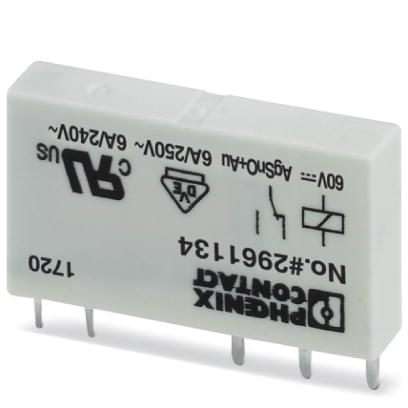 реле одиночное rel-mr- 60dc/21au phoenix contact 2961134 от BTSprom.by