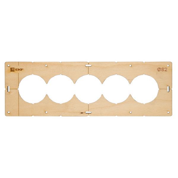 шаблон для подрозетников c 5 отв. d82мм expert ekf sh-d82-5 от BTSprom.by