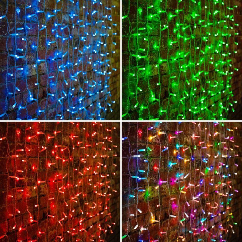 Гирлянда светодиодная "Светодиодный Дождь" 2х1.5м 300LED мультиколор RGB 30Вт 230В IP65 провод прозр. (свечение с динамикой при приобретении контроллера) Neon-Night 245-309 фото в каталоге от BTSprom.by  Гирлянда светодиодная "Светодиодный Дождь" 2х1.5м 300LED мультиколор RGB 30Вт 230В IP65 провод прозр. (свечение с динамикой при приобретении контроллера) Neon-Night 245-309 фото в каталоге от BTSprom.by