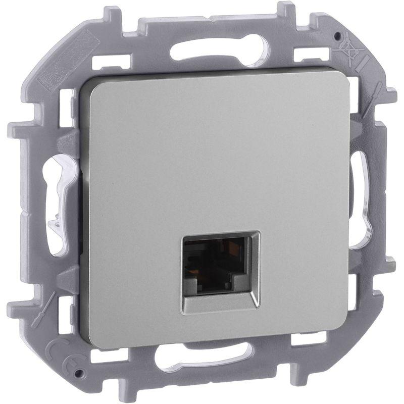 розетка компьютерная inspiria rj45 кат.5e utp алюм. iek 673827 от BTSprom.by