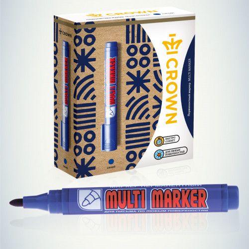 маркер перманентный "multi marker" 3мм пулевидный син. crown б0048240 от BTSprom.by