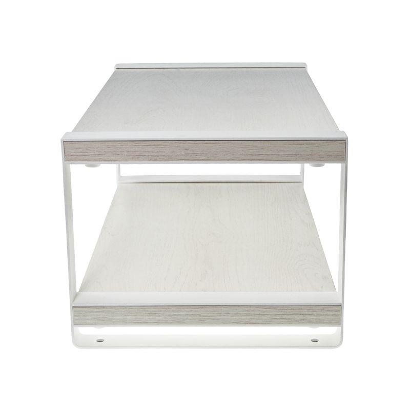  Полка-органайзер для кухни двухъярусная дуб Харбор бел. Rexant 38-0676 фото в каталоге от BTSprom.by