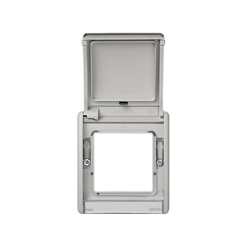 рамка 1-м simon44 aqua с крыш. сер. simon 4400092-035 от BTSprom.by