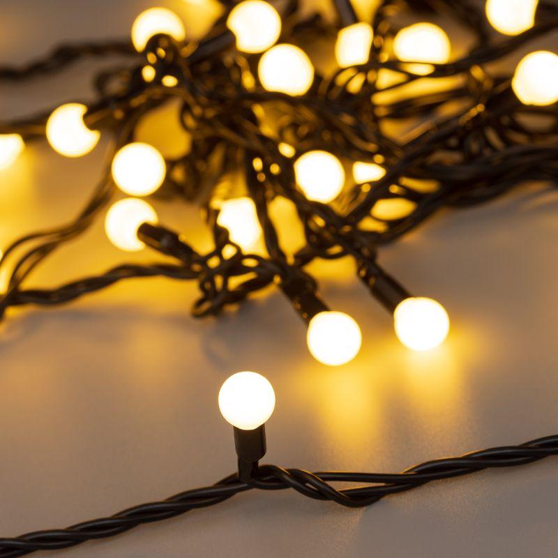 гирлянда светодиодная ard-ball-classic-d13-5000-black-50led warm (230в 3.5вт) (ip65) ardecoled 025566 от BTSprom.by