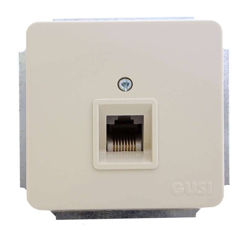 розетка компьютерная 1-м extra rj45 механизм беж. gusi с1к1-003 от BTSprom.by