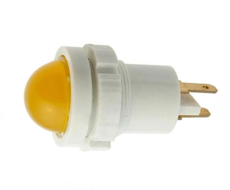 лампа светодиодная скл-12б-ж-2-220 220в 50гц/пост. диаметр посадочного отверстия 22мм ухл2.1 желт. реле и автоматика a8021-78106340 от BTSprom.by
