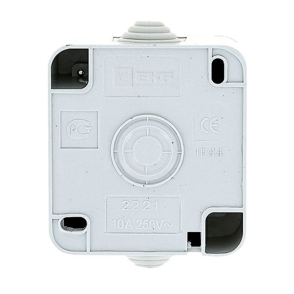  Выключатель 1-кл. ОП Прага 10А IP44 бел. EKF EKV10-021-10-44 фото в каталоге от BTSprom.by