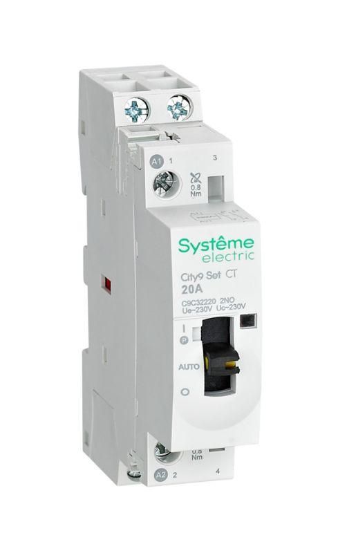 контактор 2п city9 set 2но 20а ac 230в-230в se c9c32220 от BTSprom.by
