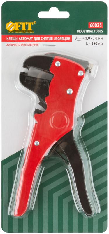  Клещи-автомат для зачистки изоляции диаметр проводов 1.0-5.0мм FIT 60023 фото в каталоге от BTSprom.by