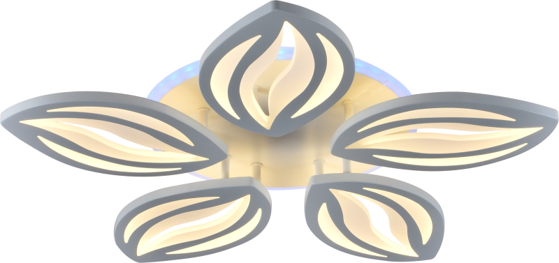 светильник светодиодный kriemhild 6055-105 65вт + 7вт 4000к-6000к потолочн. модерн с пультом rivoli б0052403 от BTSprom.by