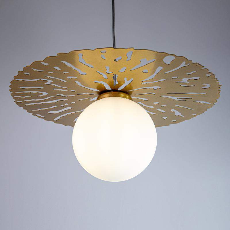  Светильник "Гелиос" 212 (плафон 8729) НСБ 01-40-192 Е14 [ИМ] подвесной зол. Элетех 1005405306 фото в каталоге от BTSprom.by